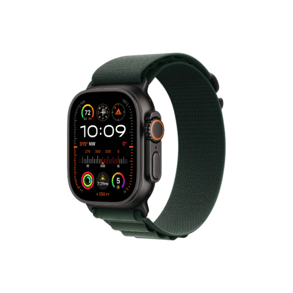 ساعت اپل مدل Apple watch ultra 2 رنگ مشکی با بند ALPINE LOOP