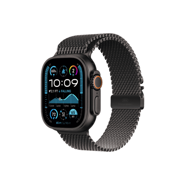 ساعت اپل مدل Apple watch ultra 2 رنگ مشکی با بند MILANESE LOOP