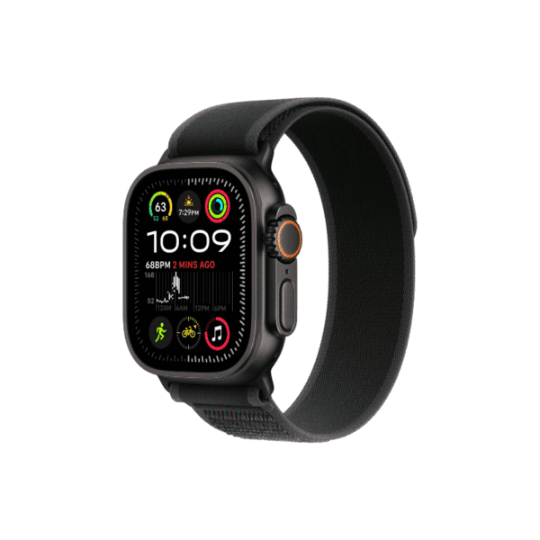ساعت اپل مدل Apple watch ultra 2 رنگ مشکی با بند TRAIL LOOP