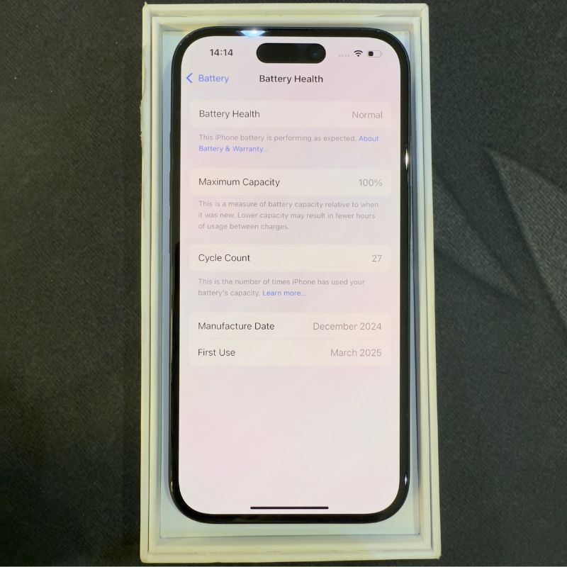 آیفون 16 کارکرده 128 گیگابایت سایکل 27 - Image 2