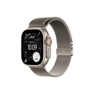 ساعت اپل مدل Apple watch ultra 3 رنگ نچرال با بند MILANESE LOOP